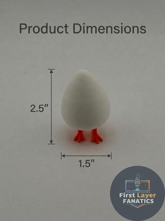 Eggs With Legs Fidget Clicker, ASMR Desk Toy, 3D Printed Clicker Toy, Funny Desk Gadget, Office Fidget Toy, Unique Gift, Egg Desk Toy