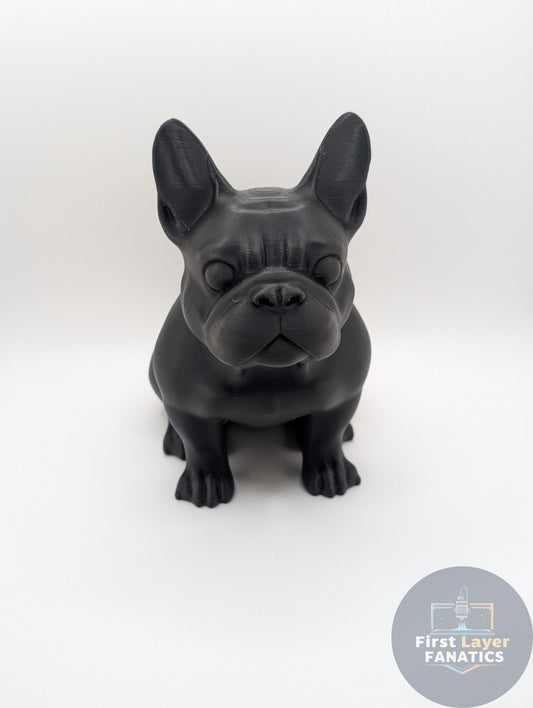 French Bulldog Statue | Modern Pet Sculpture, Dog Lover Gift, Frenchie Mom Decor, 3D Printed Figurine, Custom Color Dog Art