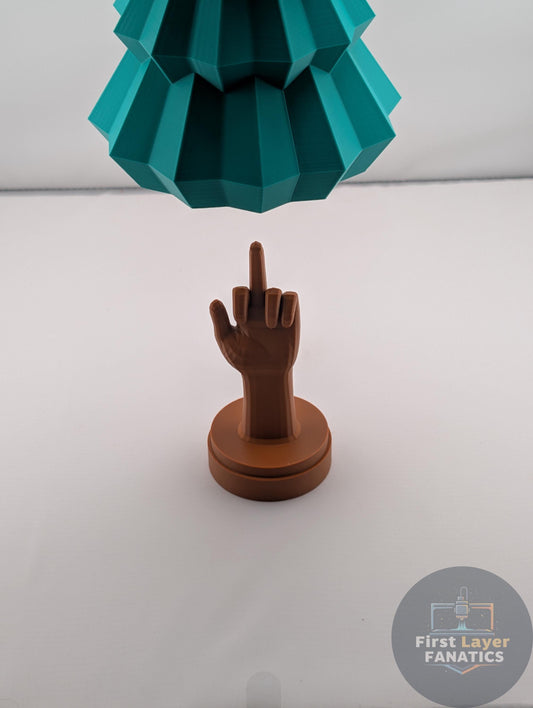 Funny Christmas Tree Gag Gift | Adult Humor Holiday Decor | Hidden Middle Finger Tree | Secret Santa Gift | Funny Xmas Gift for Him Her