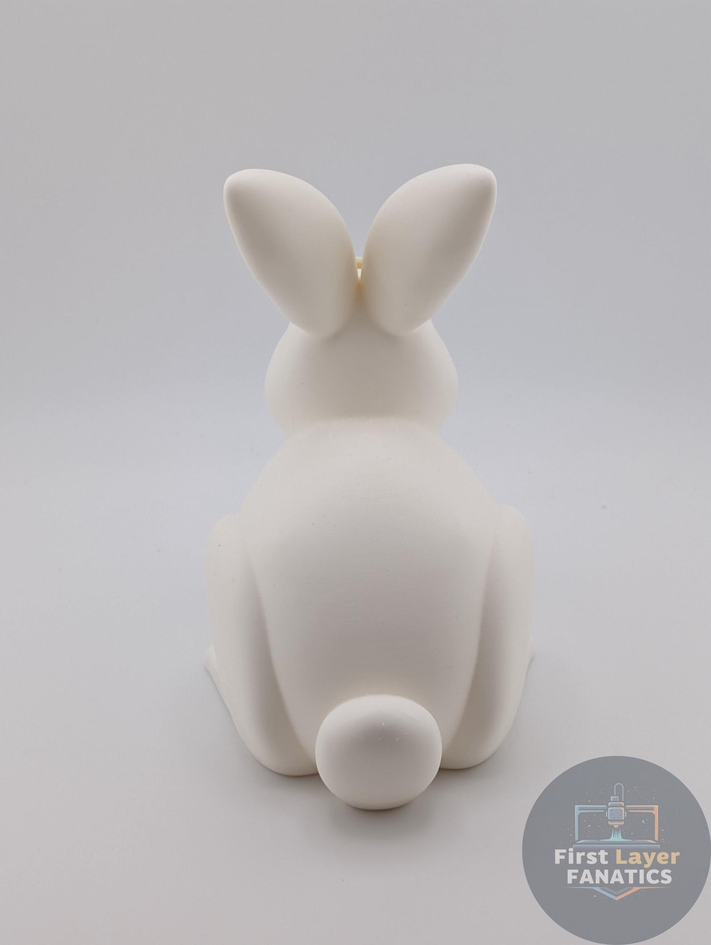 3D Printed Bunny Coin Bank – Cute Sitting Rabbit Money Jar w/Screw Cap, Custom Colors Easter Gift