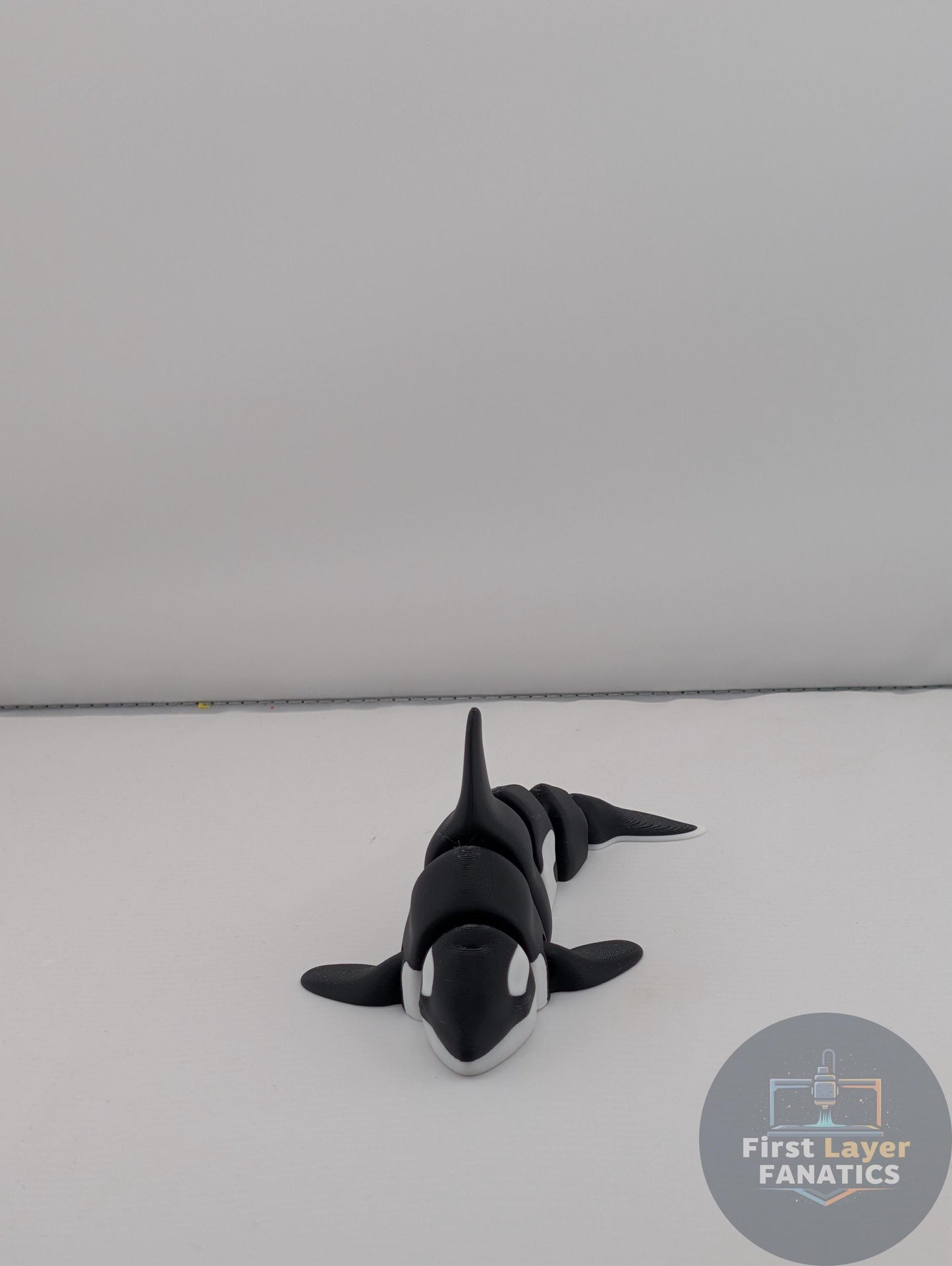 Articulated "Sleek Orca" Fidget Toy | Killer Whale Sensory Toy, 3D Printed Desk Pet, Great Value, Minimalist Ocean Life Gift