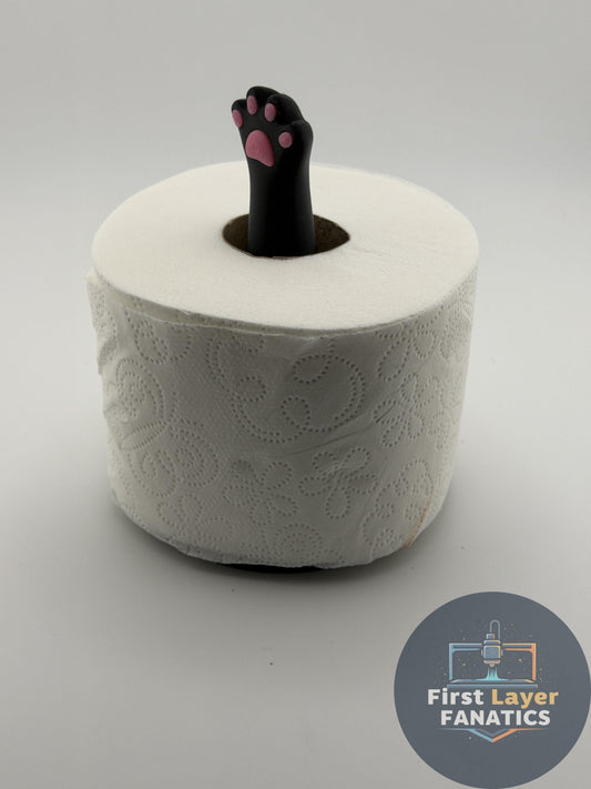Cat Paw Toilet Paper Holder, Cute Cat Bathroom Decor, Kitty TP Holder, Cat Lover Gift, Funny Bathroom Accessory, 3D Printed