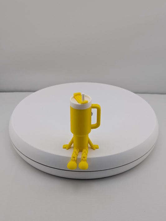 Stanley Buddy Chapstick Holder | Cute Tumbler Accessory 3D Printed, Desk Lip Balm Organizer, Funny Stanley Cup Figurine, Gift for Her