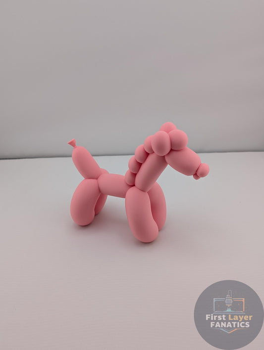 Balloon Horse Statue | Cute Pop Art Sizes 4"-8", Modern Farmhouse Decor, 3D Printed Animal, Horse Party Favor, 56+ Colors