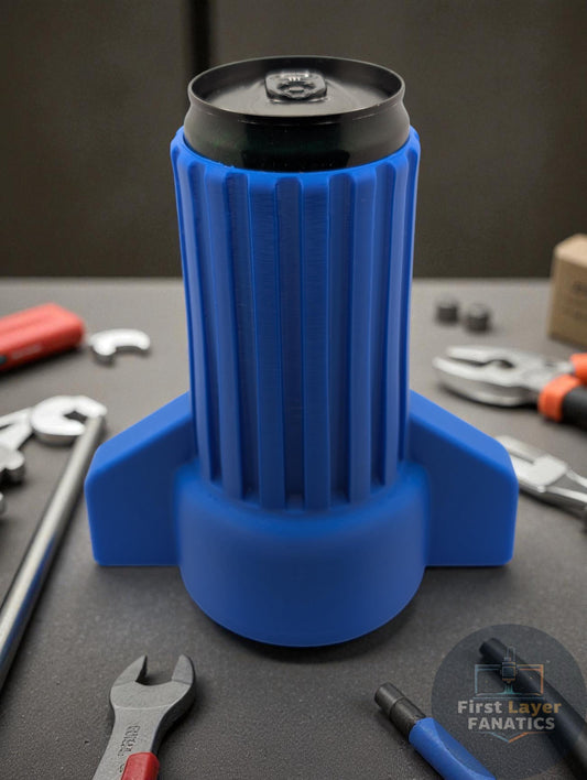 Funny Wire Nut Can Holder for Slim Cans | Nut Buddy Gag Gift, 3D Printed Desk Coozie, Fits White Claw Beast Truly, Electrician Mechanic Gift