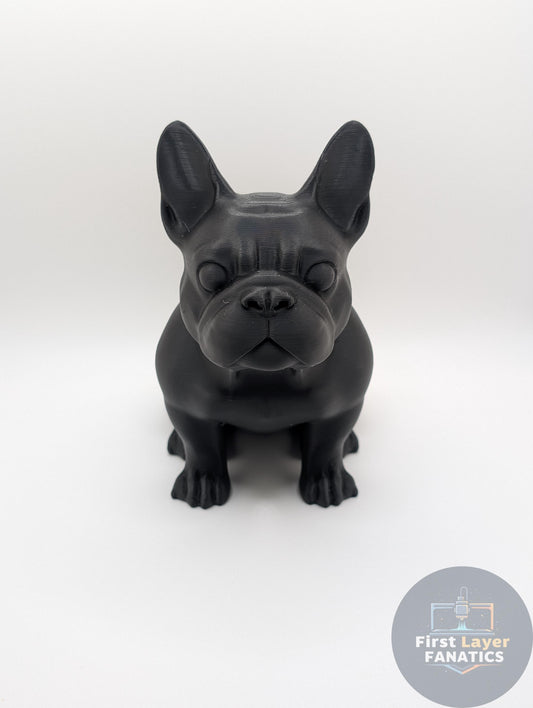 French Bulldog Statue | Modern Pet Sculpture, Dog Lover Gift, Frenchie Mom Decor, 3D Printed Figurine, Custom Color Dog Art