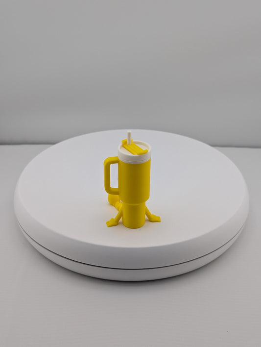 Stanley Buddy Chapstick Holder | Cute Tumbler Accessory 3D Printed, Desk Lip Balm Organizer, Funny Stanley Cup Figurine, Gift for Her