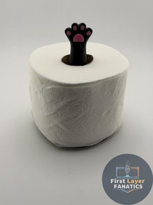 Cat Paw Toilet Paper Holder, Cute Cat Bathroom Decor, Kitty TP Holder, Cat Lover Gift, Funny Bathroom Accessory, 3D Printed