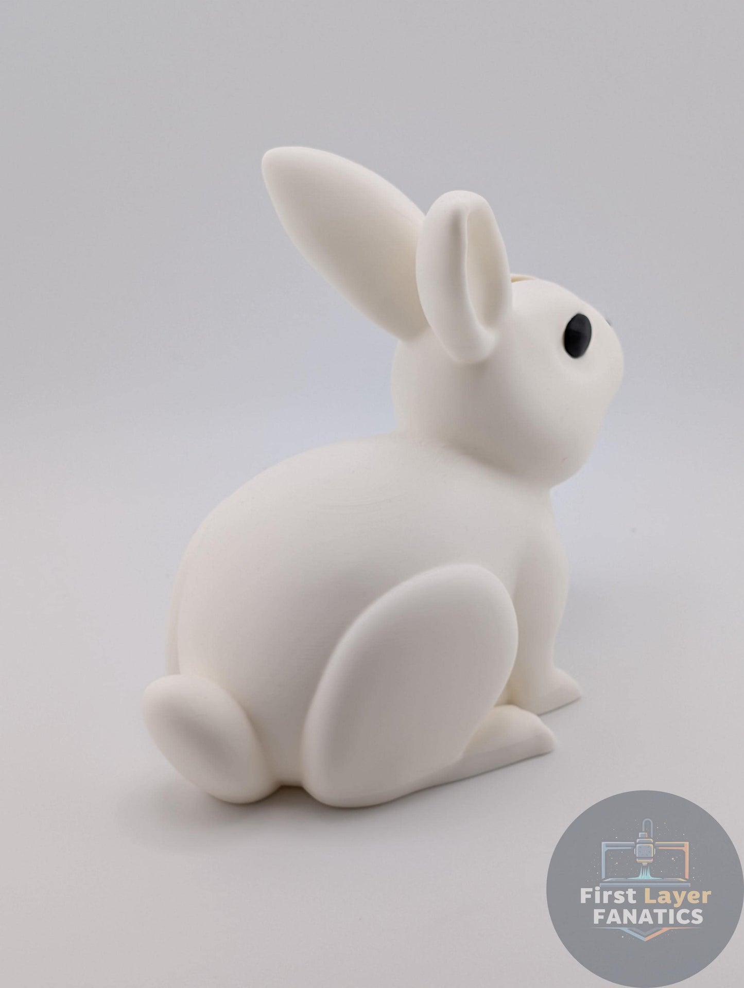 3D Printed Bunny Coin Bank – Cute Sitting Rabbit Money Jar w/Screw Cap, Custom Colors Easter Gift