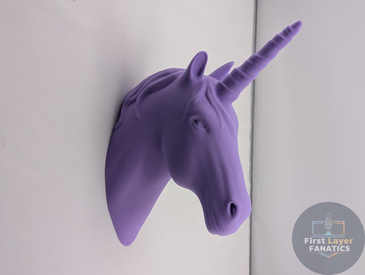 Unicorn Head Wall Mount | Faux Taxidermy, Magical Nursery Decor, 3D Printed Whimsical Wall Art, Gift for Girl's Room, Multiple Sizes/Colors