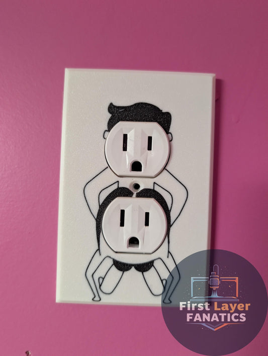 Adult Humor Outlet Cover | Sexy Novelty Wall Plate, Mature Gag Gift, Bachelorette Party Favor, Funny Bedroom Decor, Naughty Plug Cover