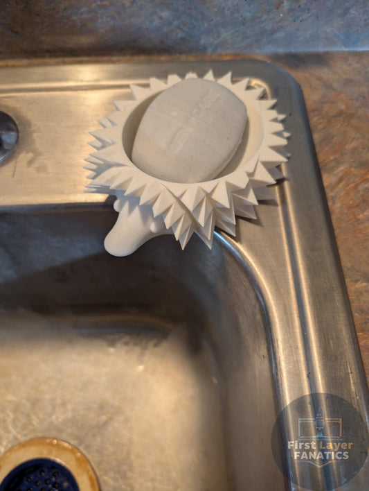 Hedgehog Soap Dish with Drain Hole | Cute 3D Printed Animal Soap Holder | Bathroom & Kitchen Sink Accessory | Quirky Hedgehog Gift | Unique