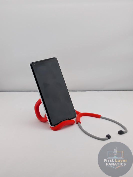 Stethoscope Phone Stand | Medical Professional Gift, Nurse Doctor Gift, Healthcare Hero Desk Decor, 3D Printed Phone Holder, Custom Colors