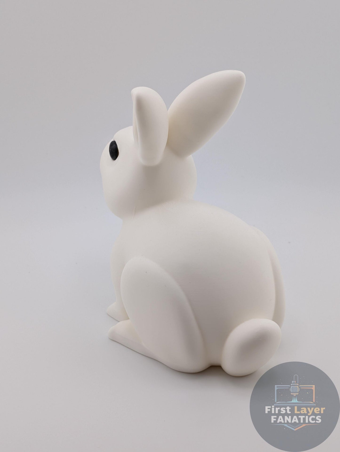 3D Printed Bunny Coin Bank – Cute Sitting Rabbit Money Jar w/Screw Cap, Custom Colors Easter Gift