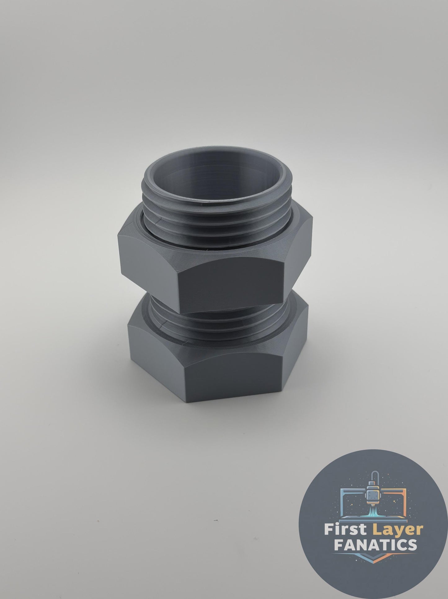 Bolt Can Holder Fidget Desk Toy, 12oz Soda Can Holder, Bolt Drink Cozy, Industrial Desk Decor, Fidget Nut Desk Toy, 3D Printed Holder