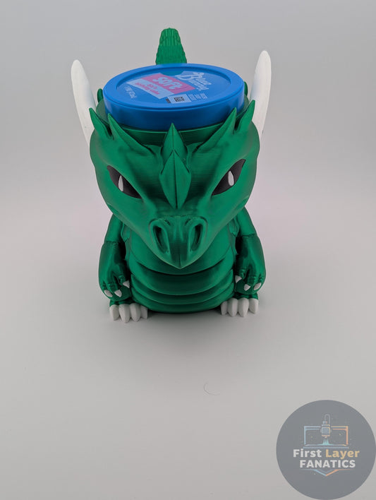 Dragon Ice Cream Pint Holder | Multi-Color Options | Blue Bunny Ben & Jerry's Coozie, 3D Printed Kitchen Gadget, No More Cold Hands