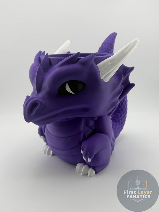 Dragon Ice Cream Pint Holder | Multi-Color Options | Blue Bunny Ben & Jerry's Coozie, 3D Printed Kitchen Gadget, No More Cold Hands