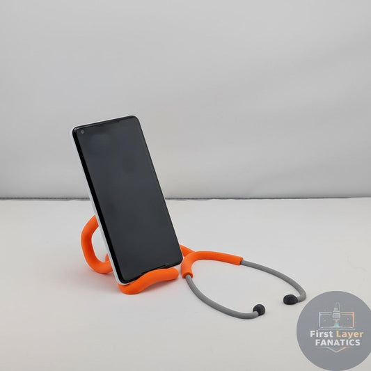 Stethoscope Phone Stand | Medical Professional Gift, Nurse Doctor Gift, Healthcare Hero Desk Decor, 3D Printed Phone Holder, Custom Colors