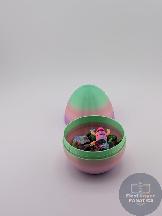 Giant Easter Egg Toy Surprise |4 Mystery Flexi Toys | Jumbo 3D Printed Egg | Kids Easter Basket Filler Gift