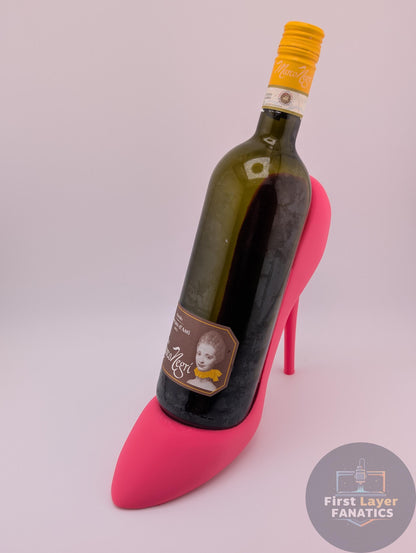 3D Printed High Heel Wine Bottle Holder – Stiletto Bottle Stand Holder | 20+ Colors