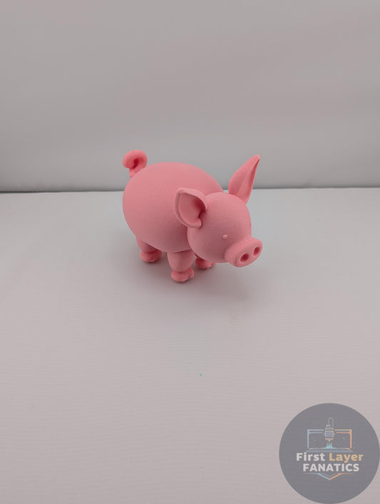 Balloon Pig Statue | Cute 3D Printed Pop Art Figurine, Modern Farmhouse Decor, Custom Color Pig Lover Gift, Kids Room Shelf Sitter, Original
